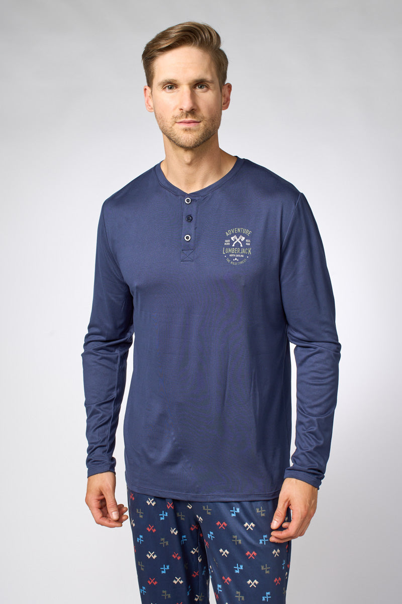 Henley pajama t shirt Northcoast