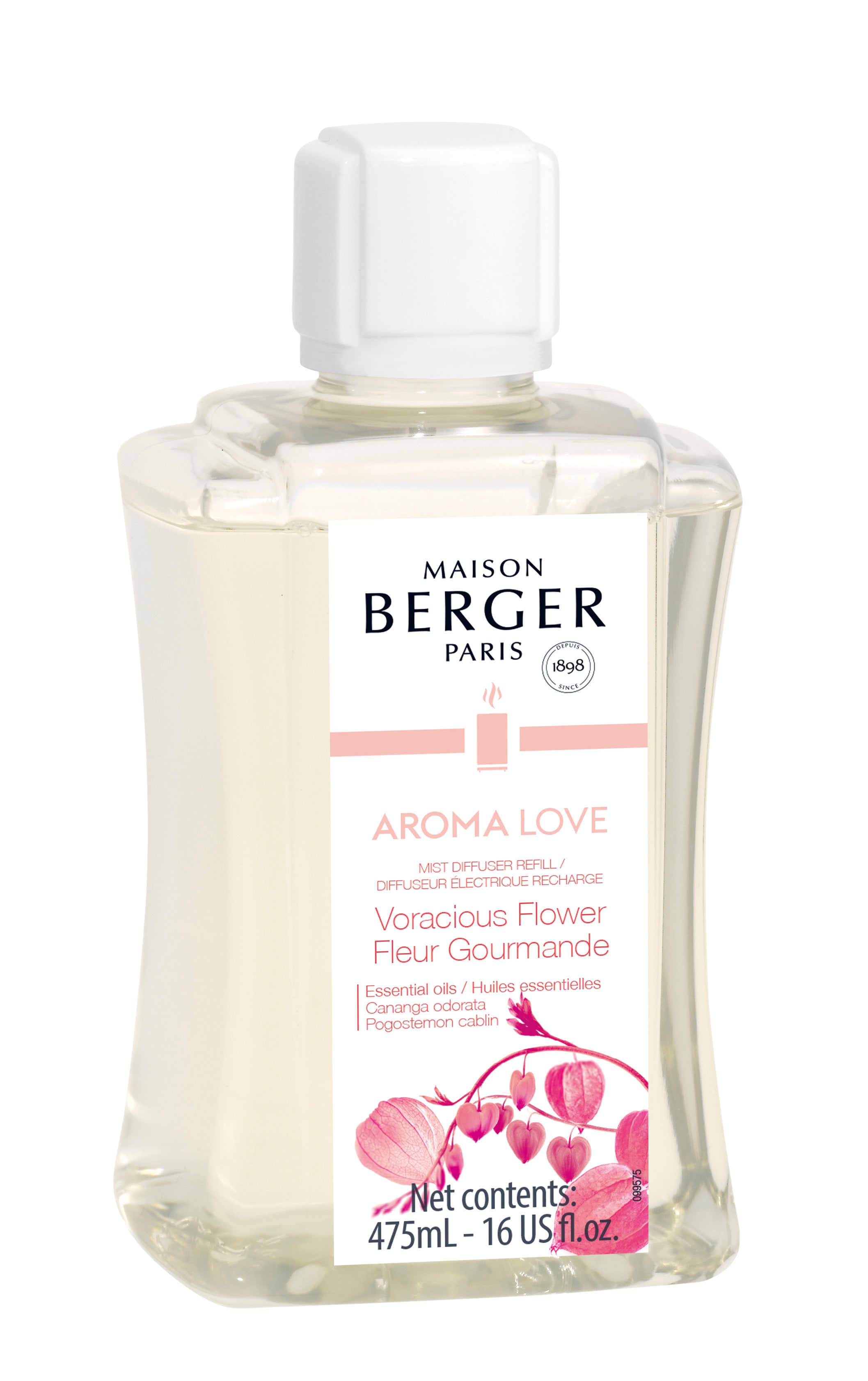 Recharge diffuseur électrique Aroma Love fleur gourmand 475ML - Lampe Berger