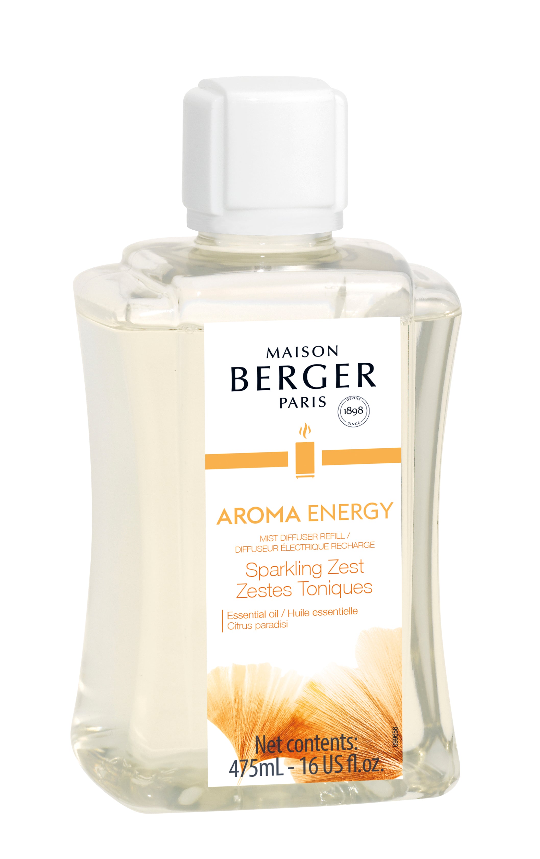 Recharge diffuseur électrique Aroma Energy Zestes Toniques 475ml - Lampe Berger