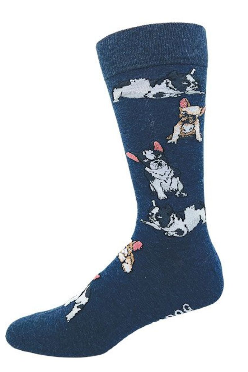 French Bulldog Patterned Stockings - Crazy Toes