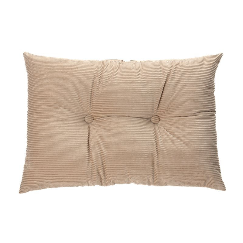 Rectangular corduroy cushion - Taupe