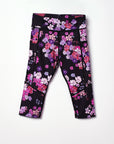 Floral sports capri leggings - MID