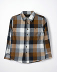 Checked long sleeved shirt