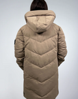 Manteau long avec capuche ajustable