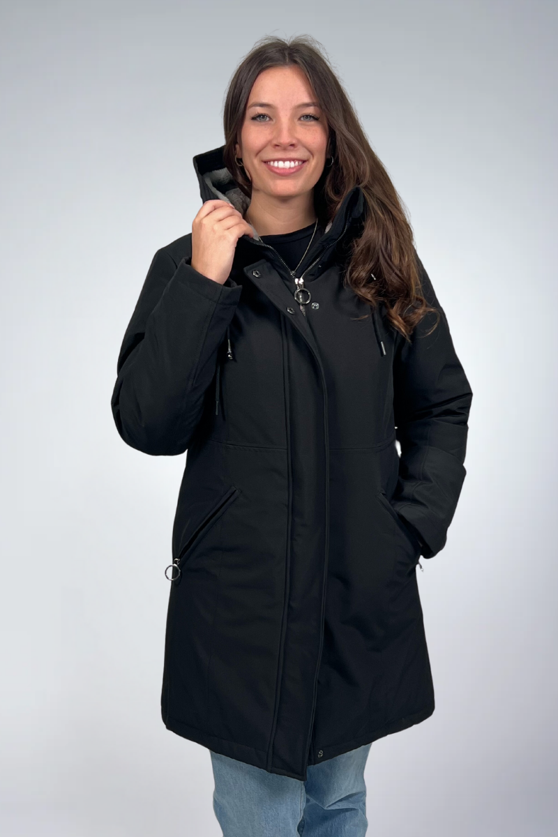 Manteau doublé shops fourrure