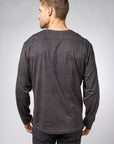 Henley neck long sleeve T-shirt - Projek Raw