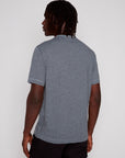 Henley collar t-shirt with pocket and writing - Projek Raw