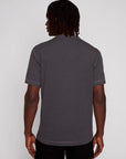 Henley collar t-shirt with pocket and writing - Projek Raw