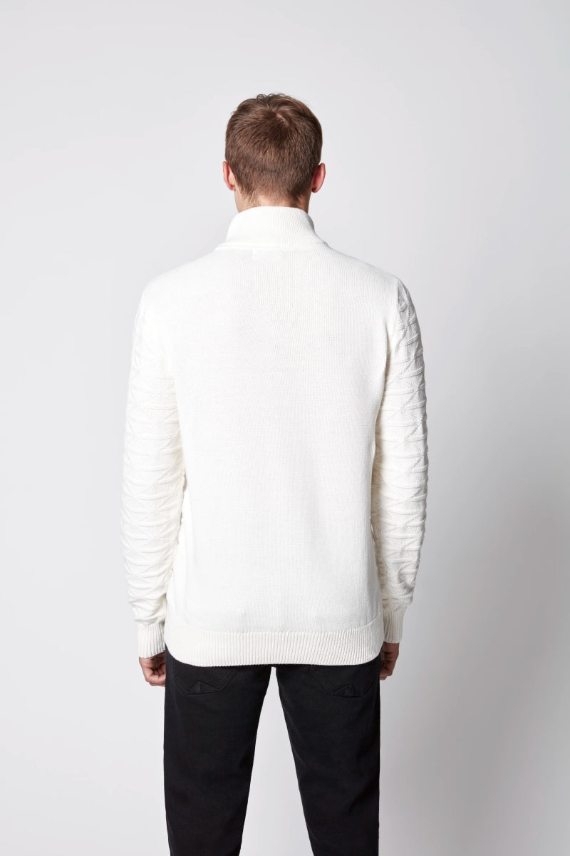 Zip-neck sweater - Projek Raw