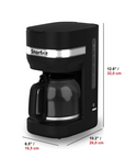 10-cup black coffee maker - Starfrit