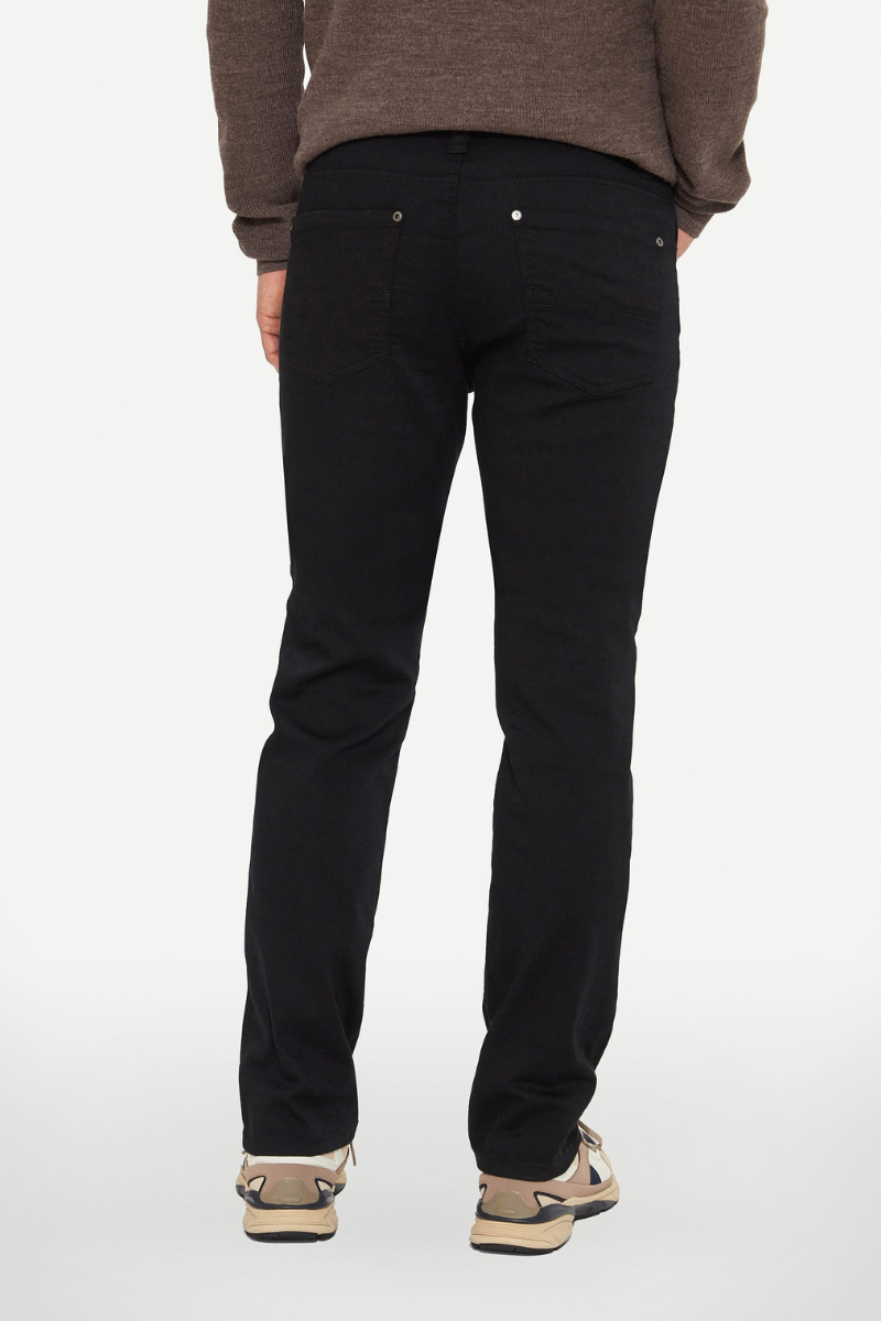 Pantalon extensible à 5 poches noir - LOIS