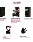 10-cup black coffee maker - Starfrit