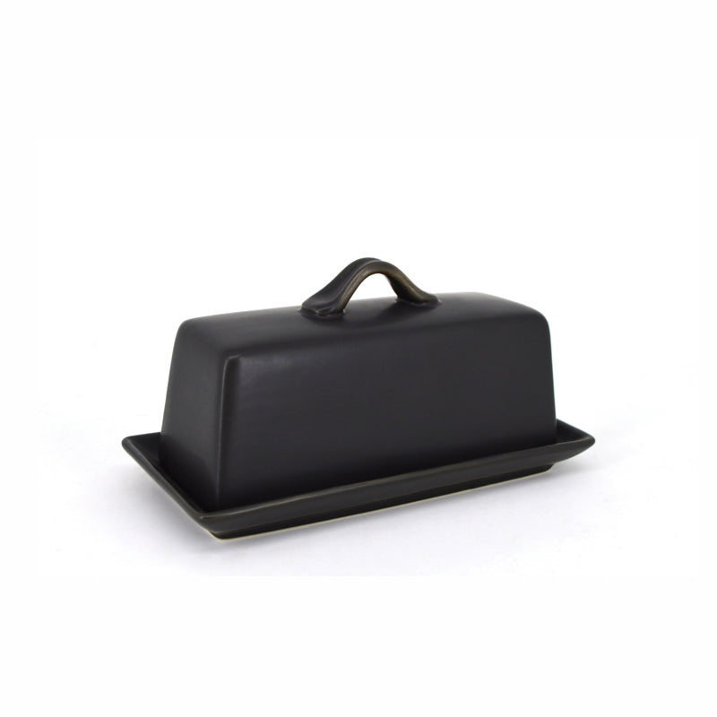 Black butter dish