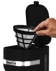 10-cup black coffee maker - Starfrit