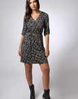 Printed V-Neck Dress - Guilty