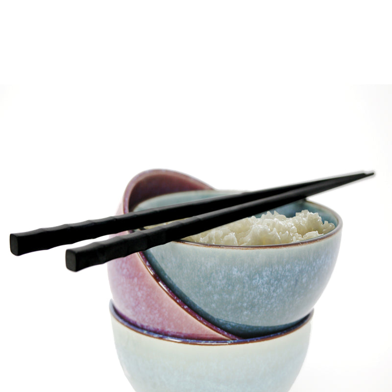 Set of 4 black chopsticks