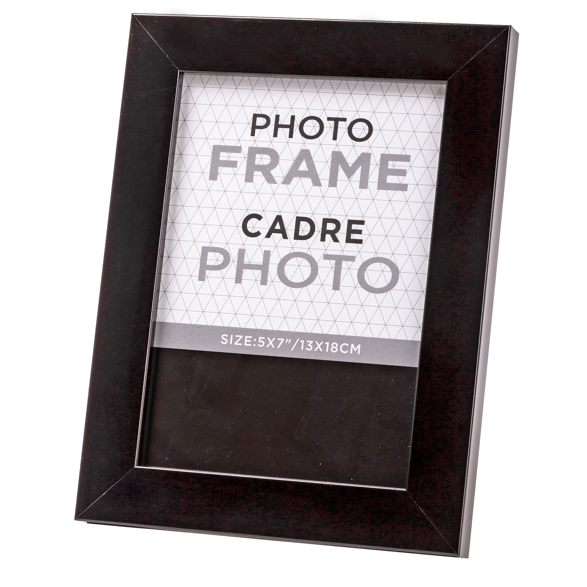 Cadre photo 20 x 25 cm contour large - Noir