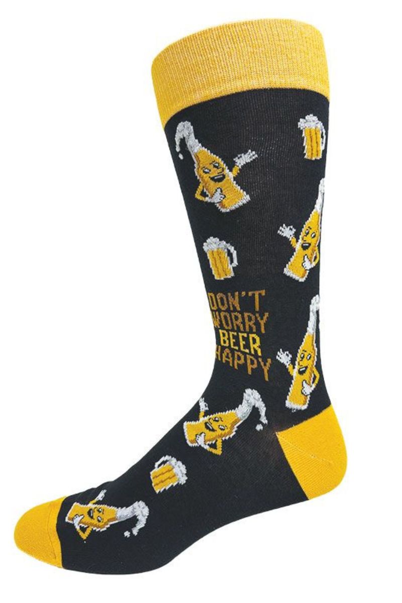 Beer patterned stockings - Crazy Toes