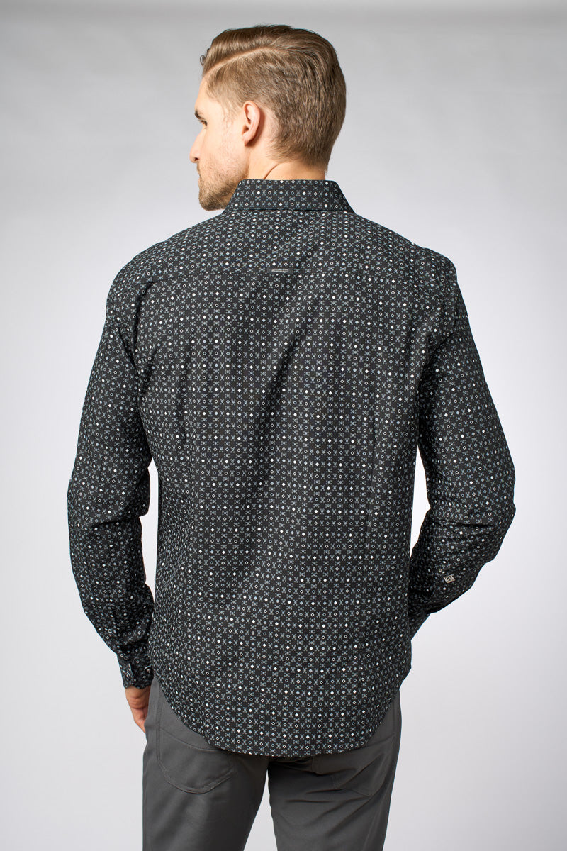 Chemise habillée à petits motifs - Point Zero