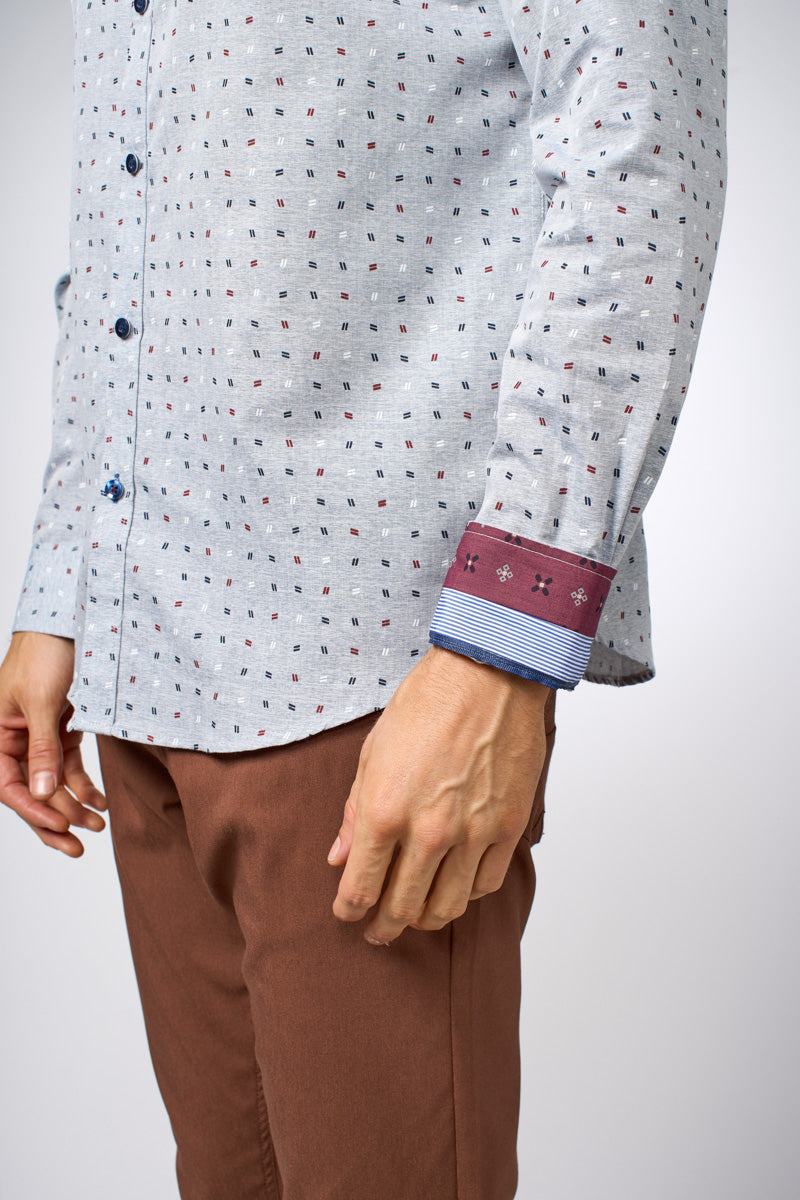 Small Patterned Dress Shirt - Point Zero