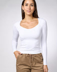 Sweetheart neckline t-shirt