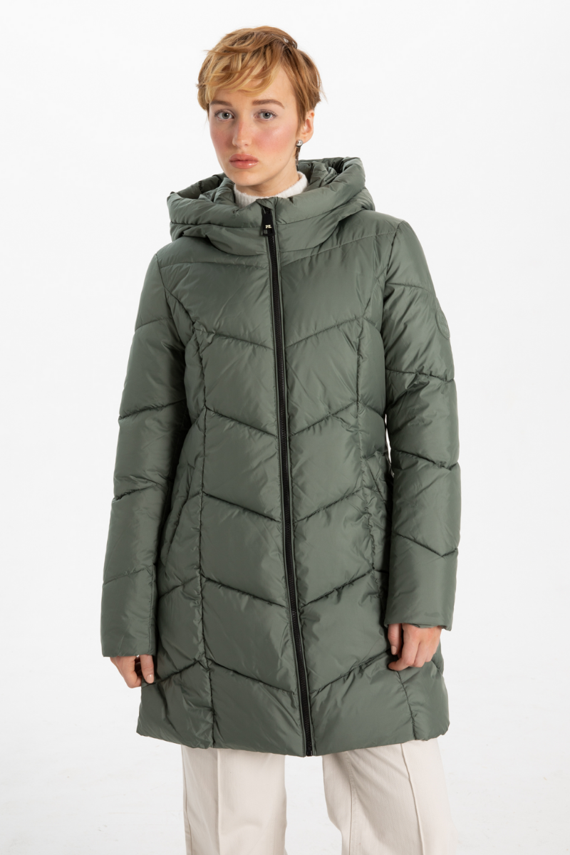 Manteau Long Matelassé - Point Zéro