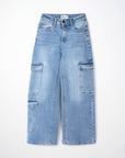 Wide leg cargo jeans