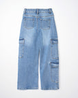 Wide leg cargo jeans