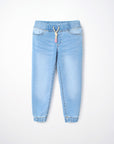 Jogger en denim extensible