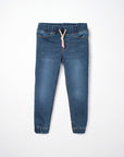 Jogger en denim extensible