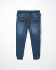 Jogger en denim extensible