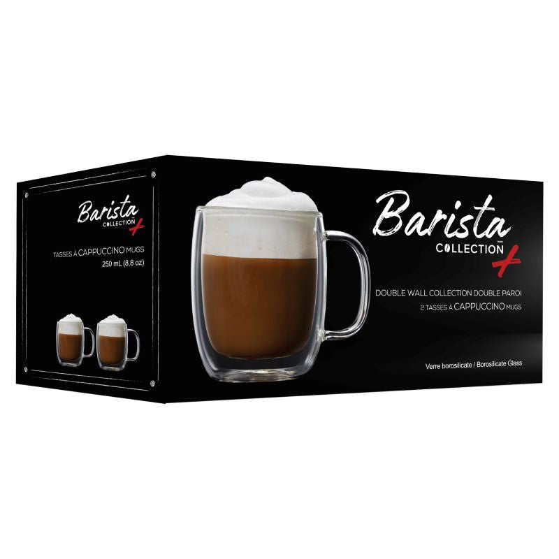 Tasse en verre double paroi cappuccino