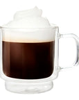 Tasse en verre double paroi cappuccino - Collection Stack