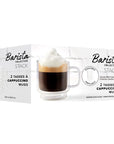 Tasse en verre double paroi cappuccino - Collection Stack