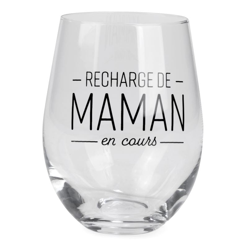 Ensemble de tasse et verre à vin pour maman