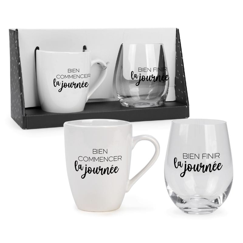 Wine cup and glass set