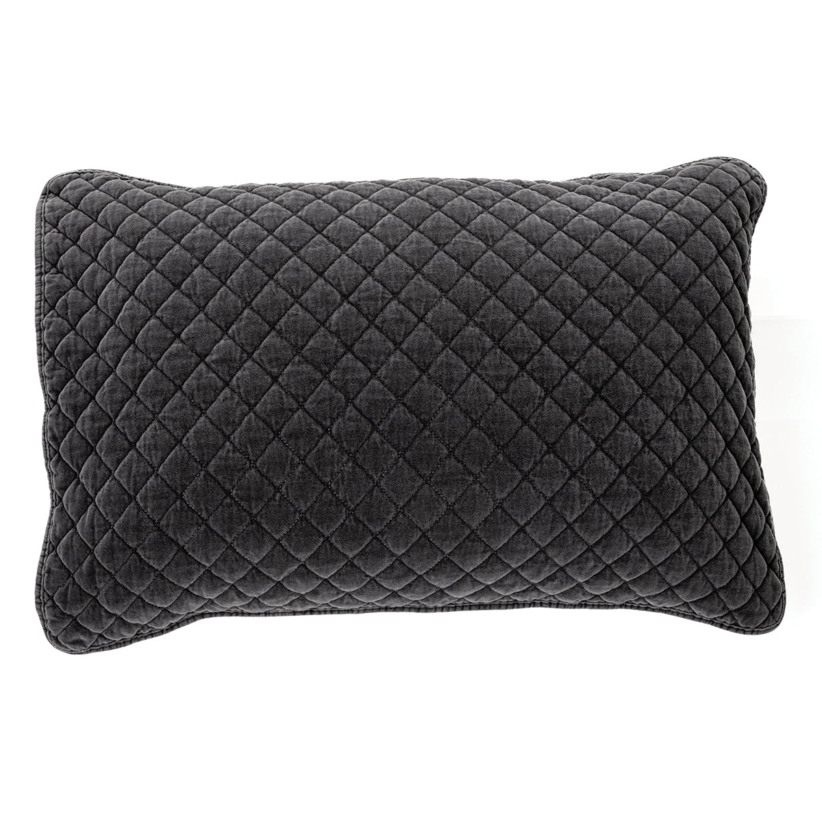 Dove king gray velvet pillow cover - Brunelli