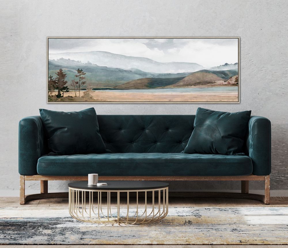 Picture Frame - Teal Lake 51 x 152 cm