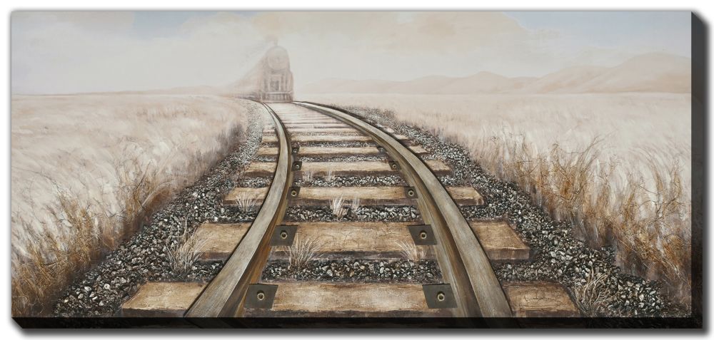 Picture frame - Train in the distance 71 x 180 cm