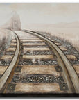 Picture frame - Train in the distance 71 x 180 cm