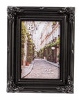 Baroque photo frame 10 x 15 cm - Black