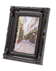 Baroque photo frame 10 x 15 cm - Black