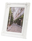 Baroque photo frame 13 x 18 cm - White