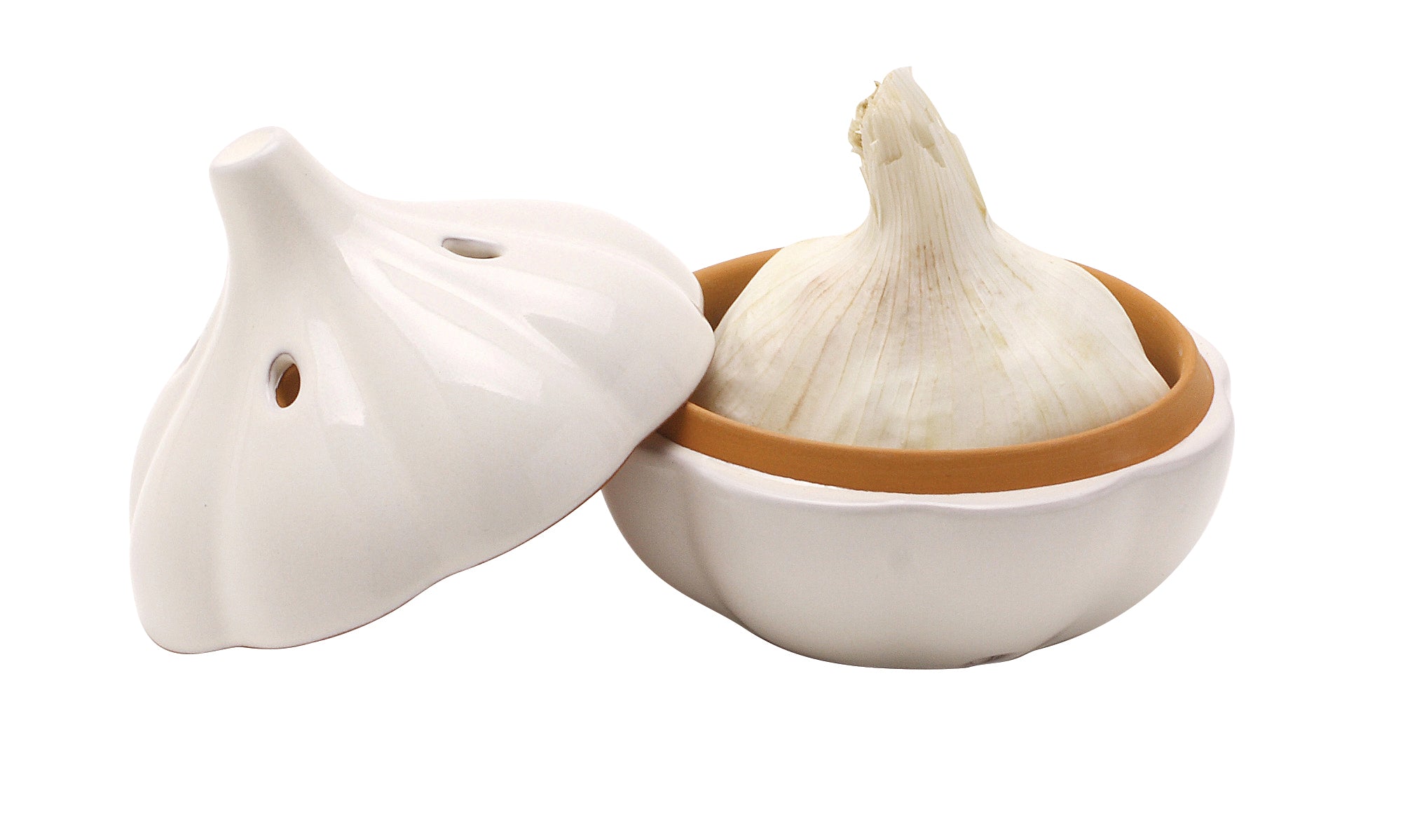 Garlic clove container - Terracotta