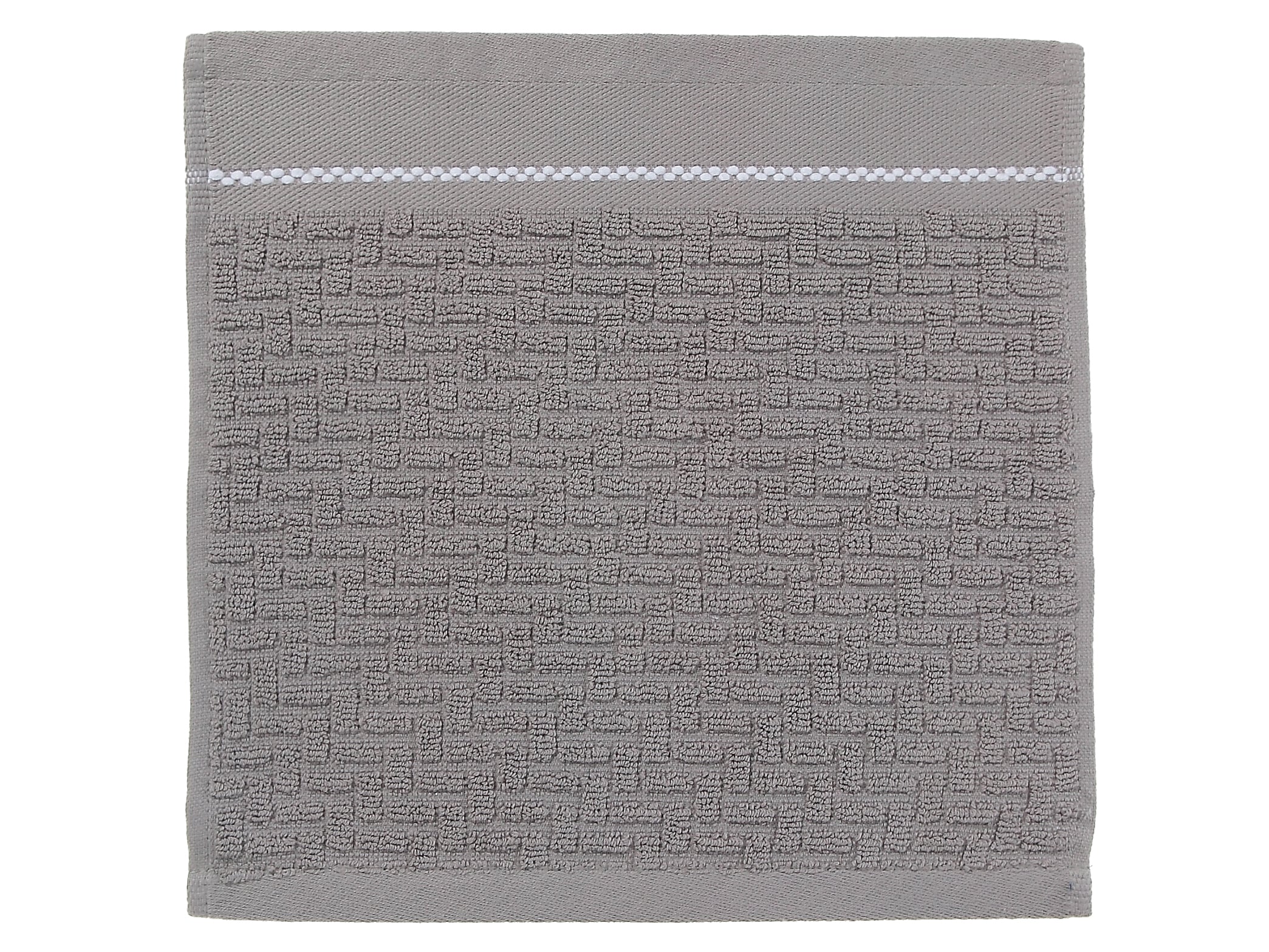 Débarbouillette luxury grise pâle – 30 x 30 cm