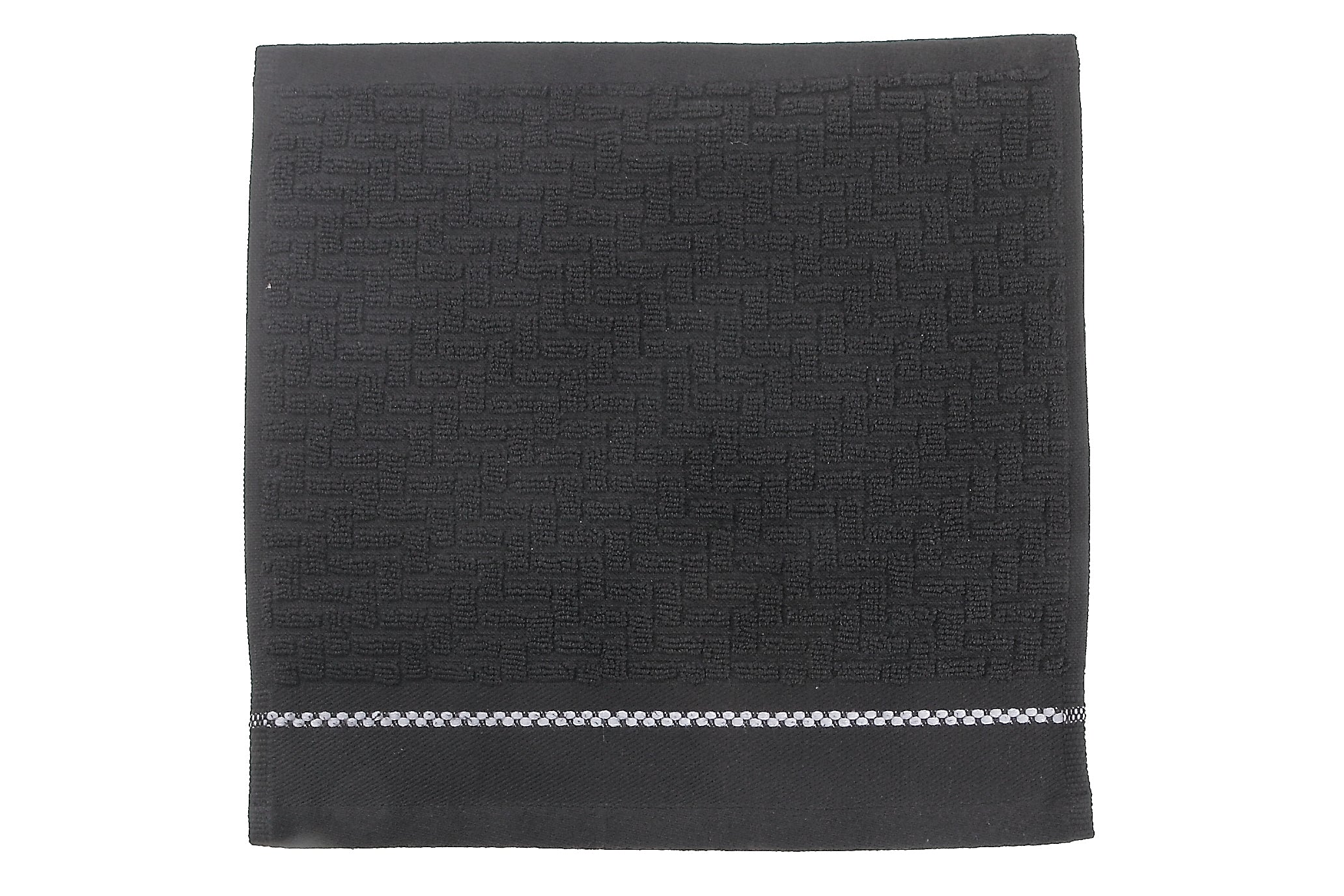 Luxury black washcloth – 30 x 30 cm