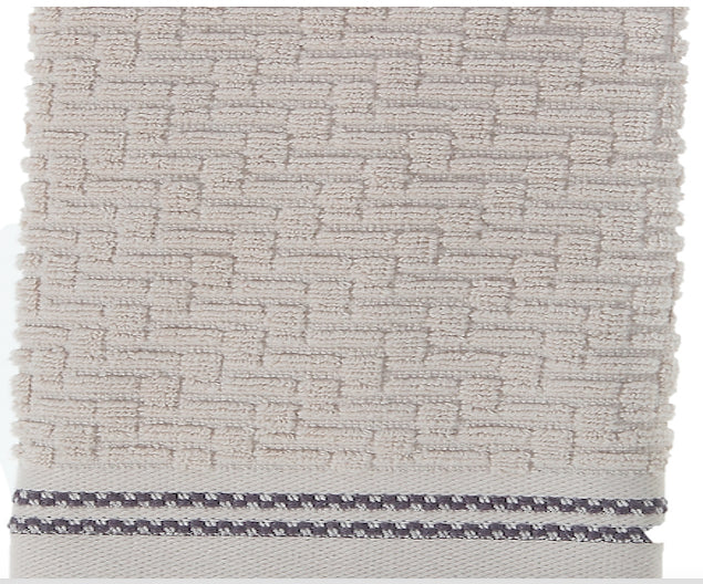 Débarbouillette luxury taupe – 30 x 30 cm