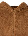 Sherpa hooded cardigan