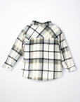 Checked sherpa lined overshirt