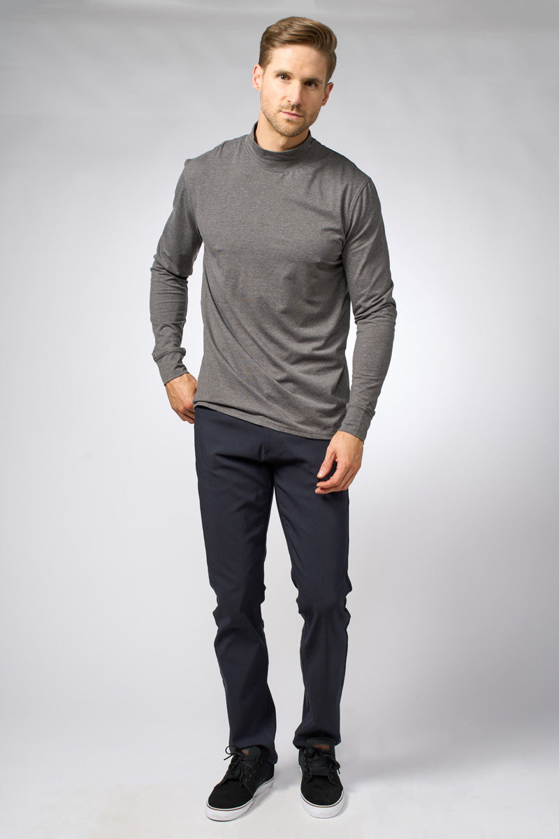 Plain high-neck long-sleeved t-shirt - CUBE